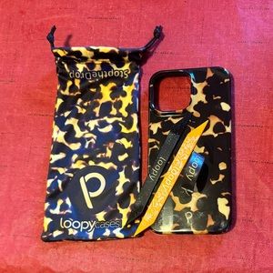 Loopy iPhone 13 Pro Max Tortoise (gloss edition) Case plus 2 Loops and Loopy Bag